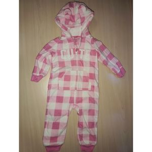 Baby girl Carter's fleece jumpsuit 12m